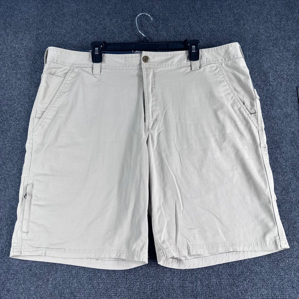 Columbia Cargo Shorts Mens 40 Tan Khaki Regular Fit Hiking Outdoor Utility